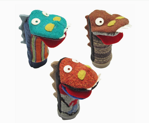 Dinosaur Puppet | Reclaimed Wool