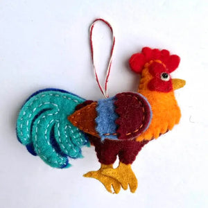 Ornament Felt Rooster