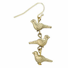 Flock of Birds Gold Linear Earrings