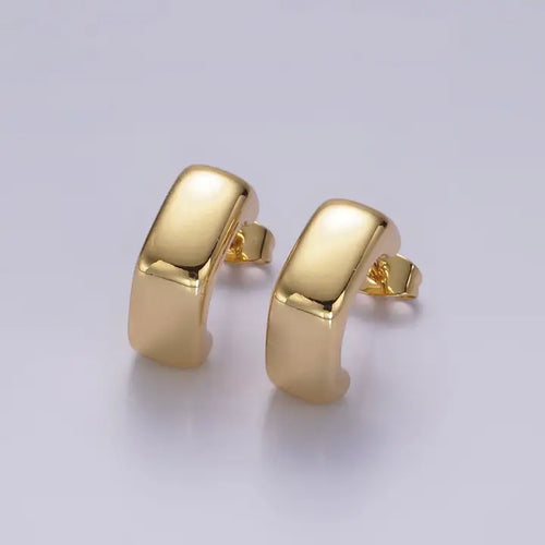14K Gold Filled 15MM C-shaped Hoops