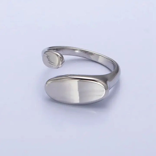 Double Chubby Claw Open Band Ring in Silver