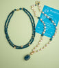 Double Strand Teal Necklace