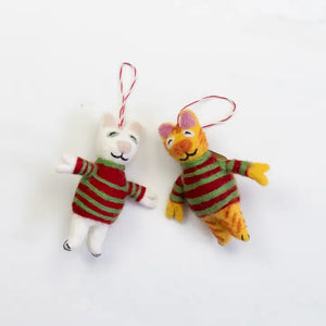 Christmas Felt Animal Ornaments