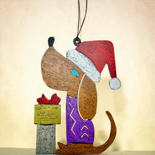 Dog Santa Ornament