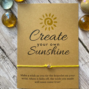 Create Your Own Sunshine Wish Bracelet