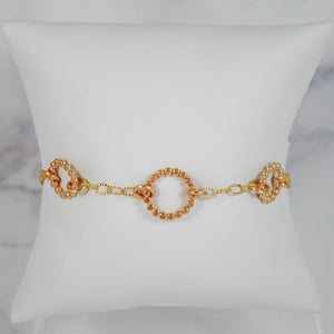 Beaded Floating Bracelet - gold-filled