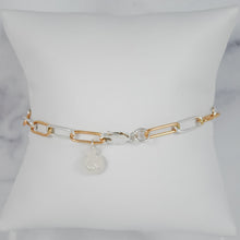 Petite Paperclip Chain Bracelet - mixed metals