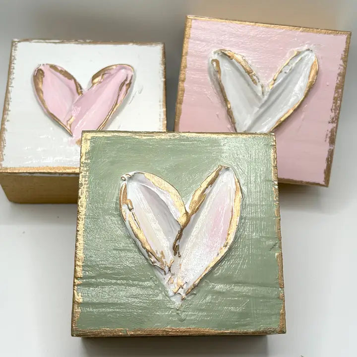 Heart Block | Valentine | Pastel | Xoxo | Love Sage back/ multi heart