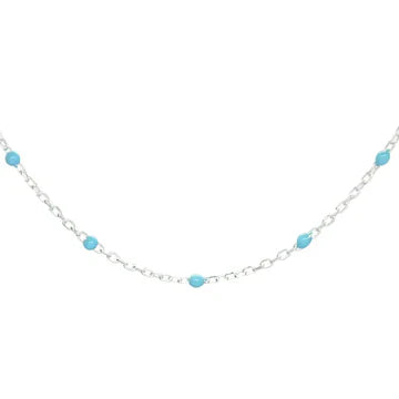 Sweet Blue Chain - Sterling Silver