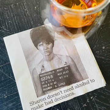 Cocktail Napkins - Sharon Doesn't Need Alcohol To Make Bad Decisions