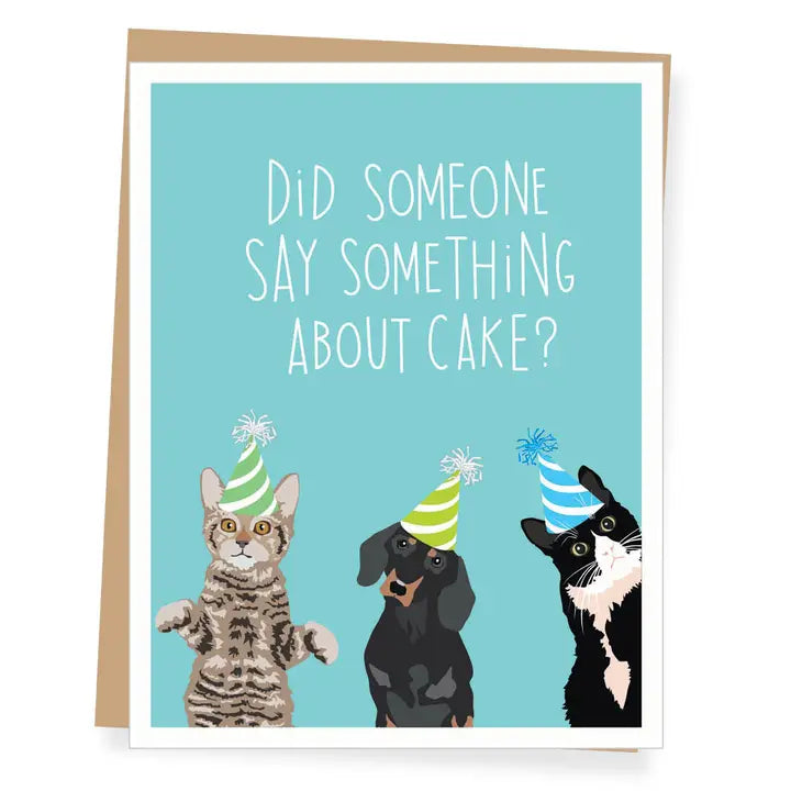 Something About Cake Birthday Card