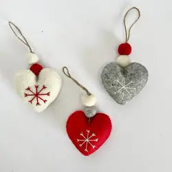 Felt Heart Ornament