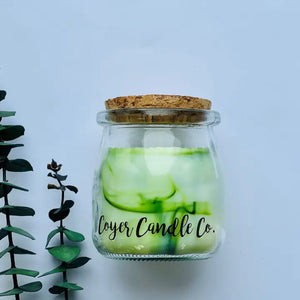 Studio Jar with Cork Lid Candle - Lime + Cilantro