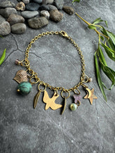 Bird Moon Butterfly Charm Bracelet: 7