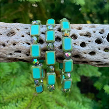 Rectangle Glass Elastic Bracelet