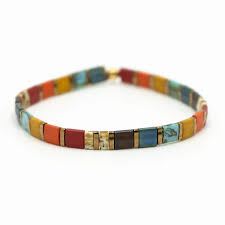 Stained- Tila Bead Bracelets