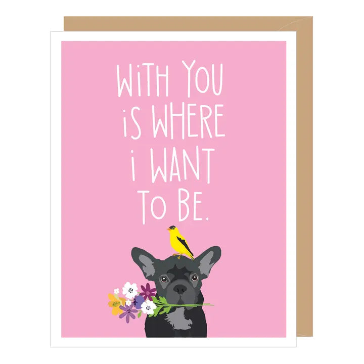 French Bulldog Valentine's Day Card