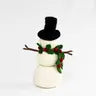 Felt Snowman with Holly Scarf