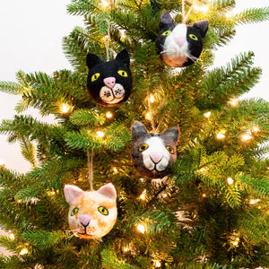 Cat Head Ornaments