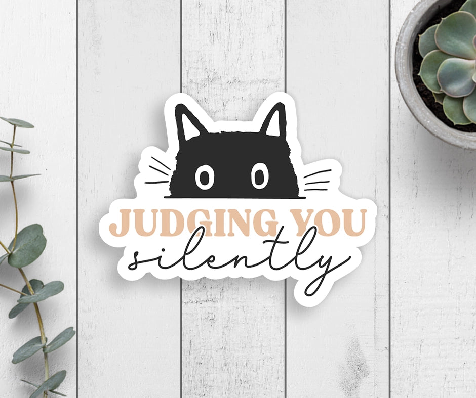 Judging you silently sticker