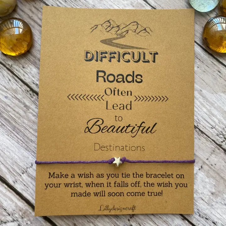 Difficult Road Wish Bracelet