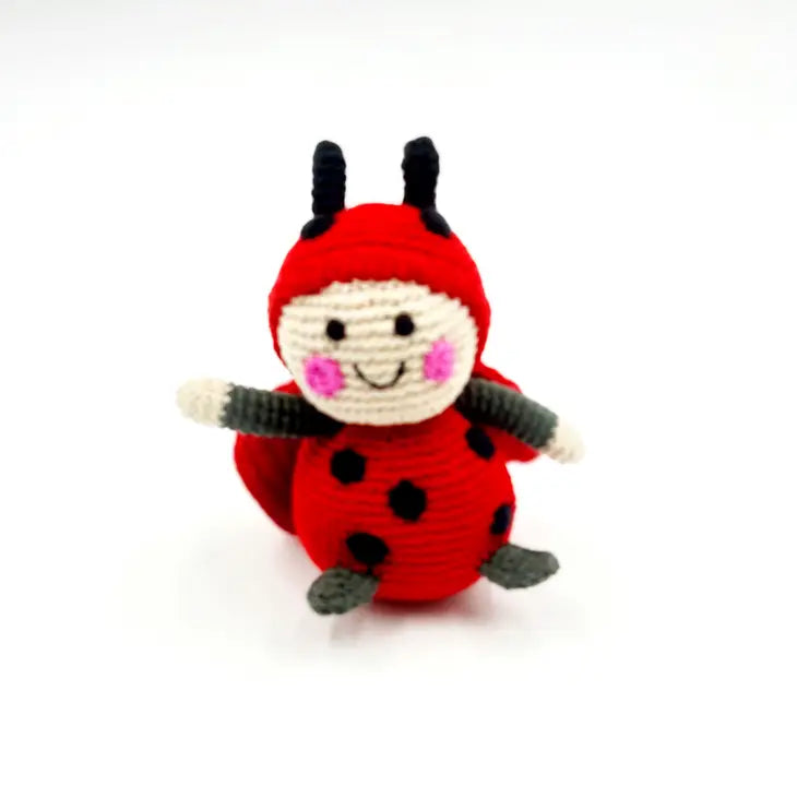 Plush Lady Bug Rattle