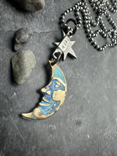 Wish Moon Necklace - Hand Patina Finish
