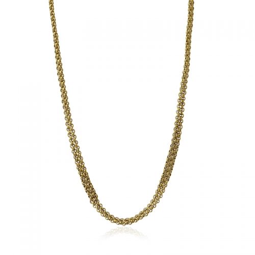 Double Cable Gold Chain Necklace