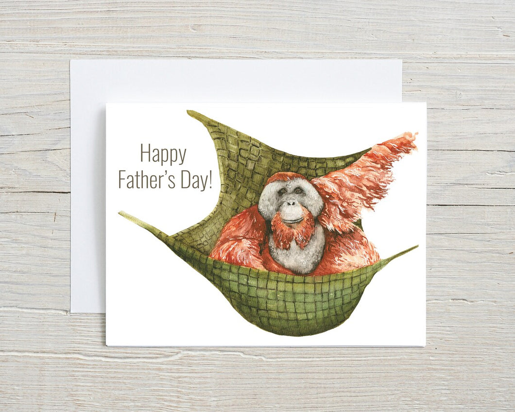 Orangutan Father's Day Greeting Card