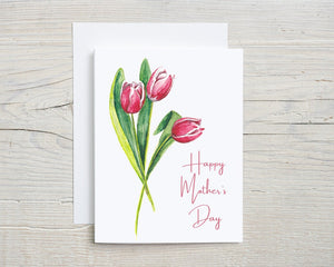Mother's Day Tulips Greeting Card