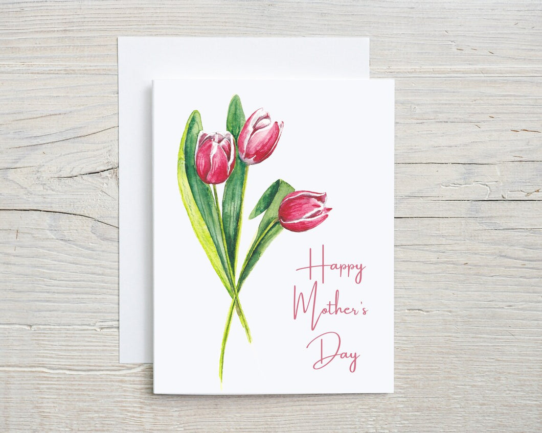 Mother's Day Tulips Greeting Card