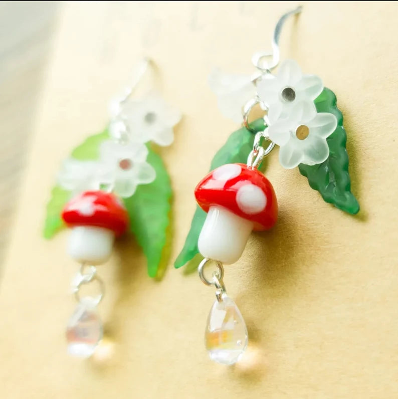 Mushroom Earrings