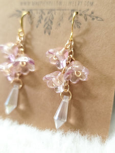 Bellflower and Small Prism Earrings