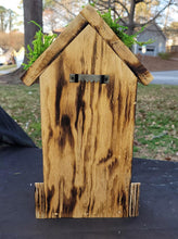 Wood Bird Feeder - Red
