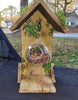 Wood Bird Feeder - Green