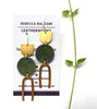 Squid Earrings - Olive