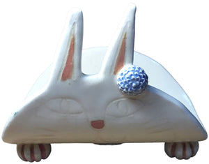 Floral Bunny Cat TacoCat Holder
