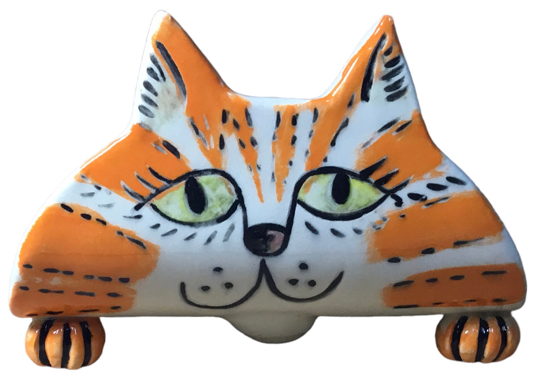 Orange and Black Cat TacoCat Holder