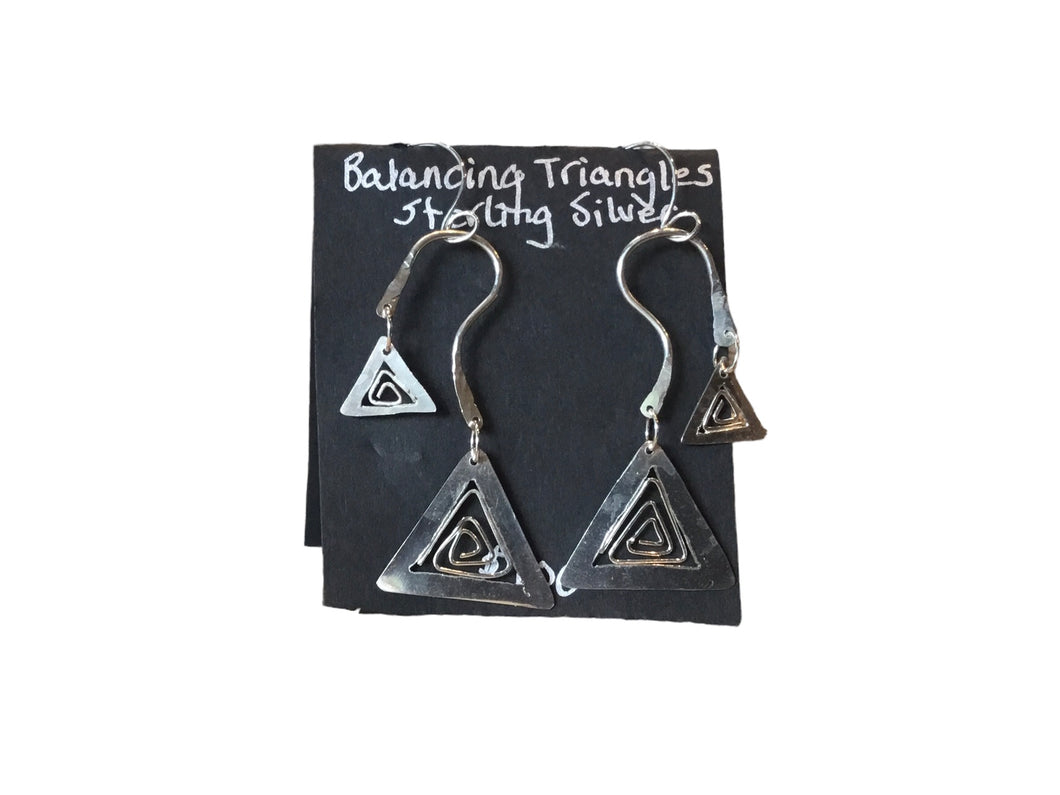 Balancing Triangles Earrings