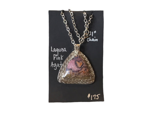 Laguna Pink Agate Necklace