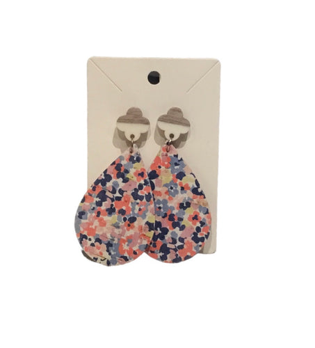 Floral Large Teardrops