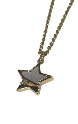 Gold Mother of Pearl Star Necklace