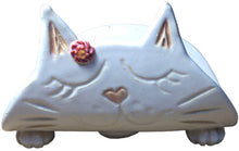 White Sleeping Cat TacoCat Holder