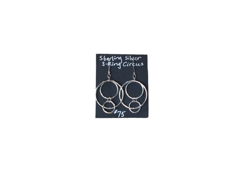 3-Ring Circus Earrings