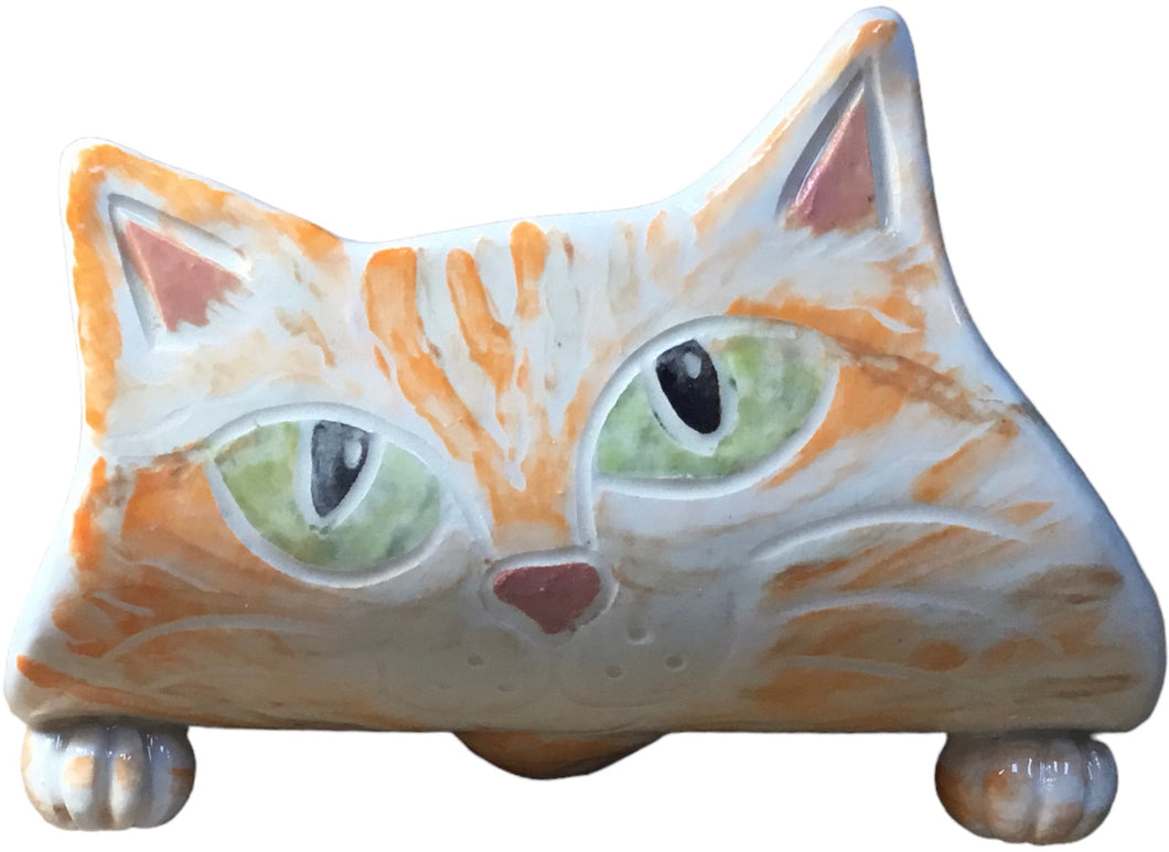 Orange Pastel Cat TacoCat Holder