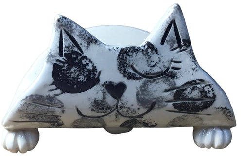 Black and White Cat TacoCat Holder
