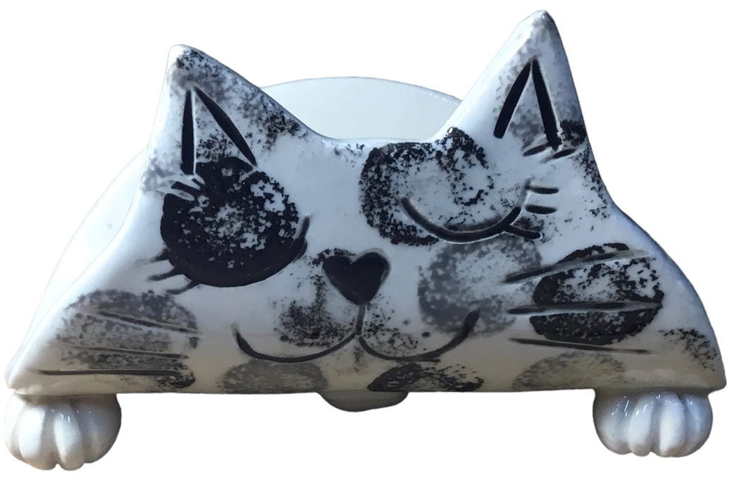Black and White Cat TacoCat Holder