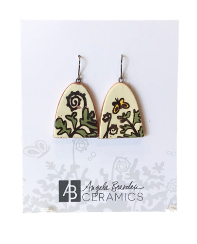 Ferny - Ceramic Earrings