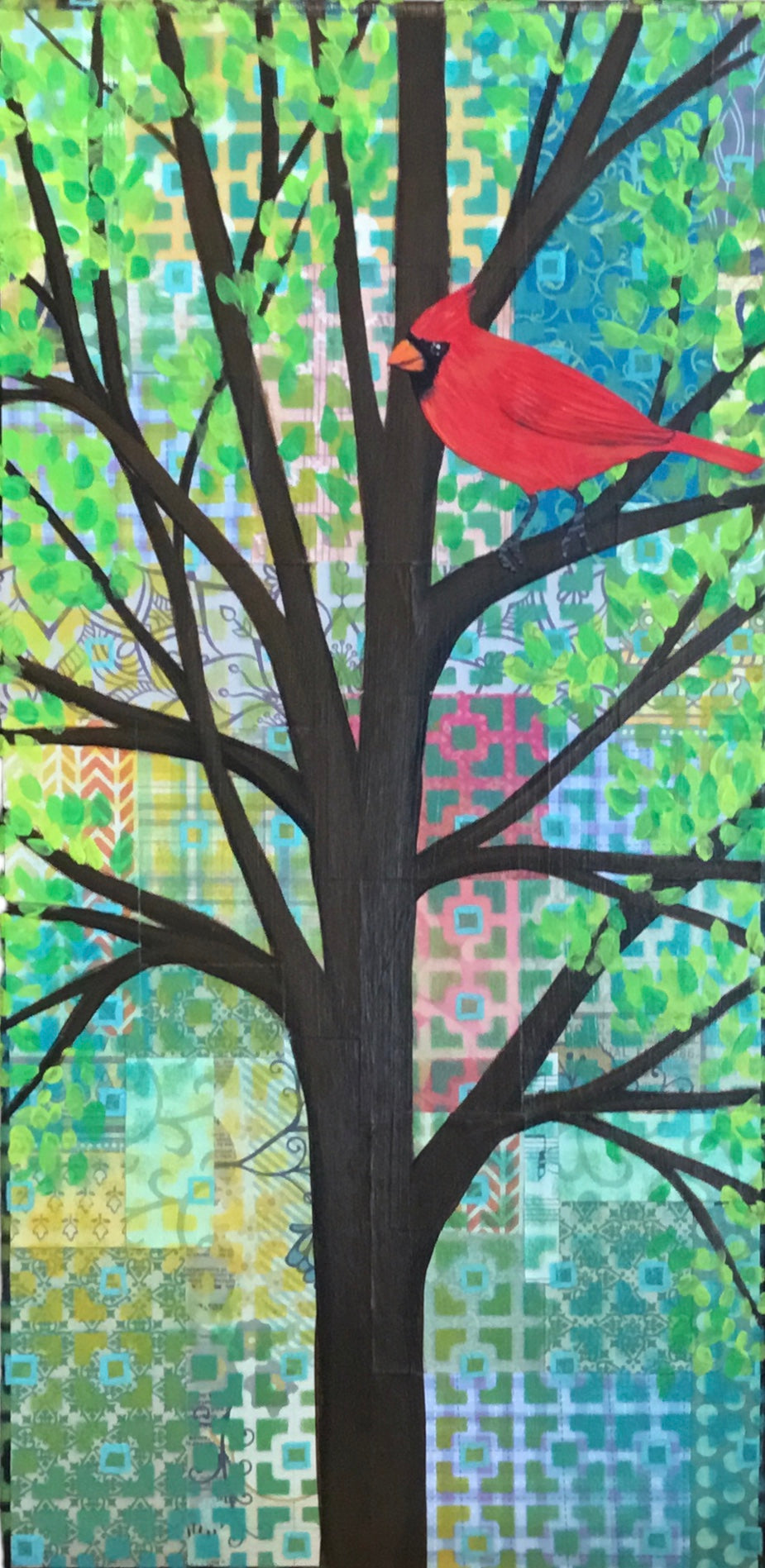 Cardinal In Tree 3