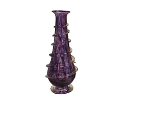 Vase--Purple with Clear Wrap
